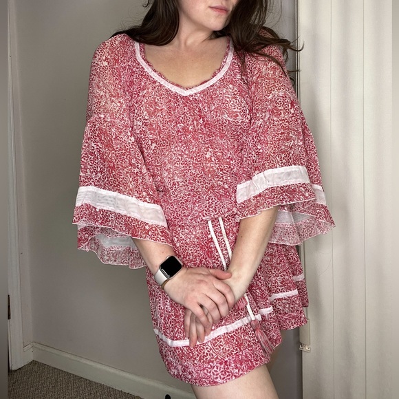 Poupette St. Barth Tunica Crystal Cotton Dress New With Tags Boho Size 2 - Picture 9 of 13